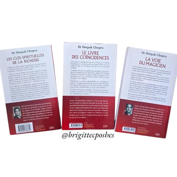 DEEPAK CHOPRA Three Paperback Books In French Language - Picture 3 of 9